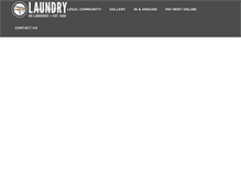 Tablet Screenshot of laundryonlawrence.com